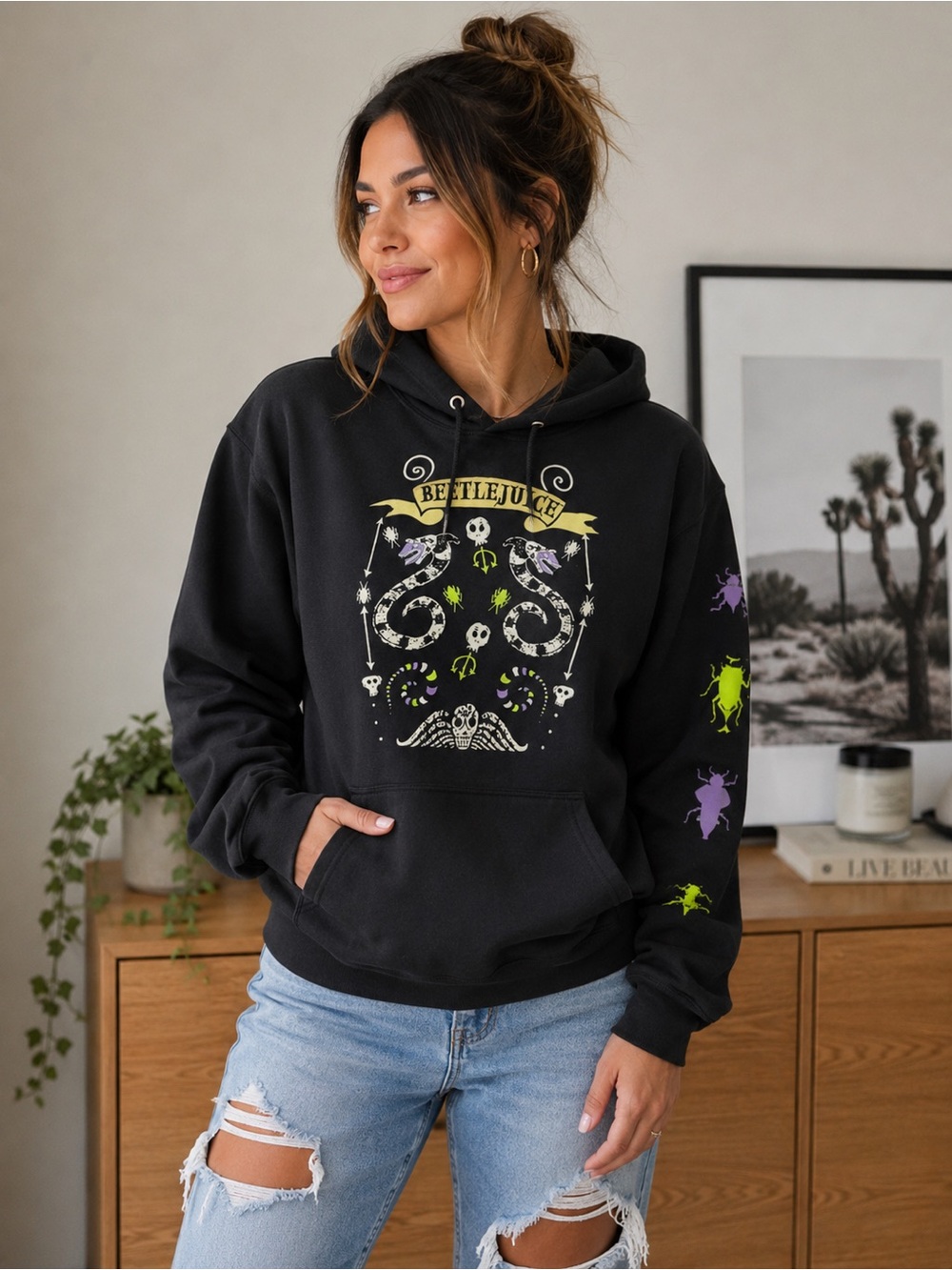 Beetlejuice Graphic Hoodie Women’s Small